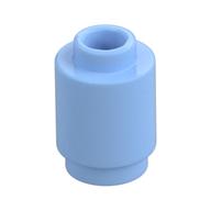 Lego Brick Round 1 x 1 Open Stud / Bright Light Blue