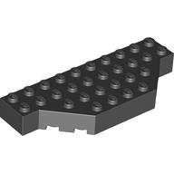 Lego Brick Wedged 4 x 10 with Cut Corner / Black