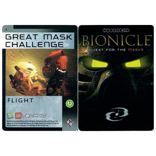 Lego Trading Card, Bionicle Game: QftM - 1 Great Mask Challenge - Flight / [No Color/Any Color]