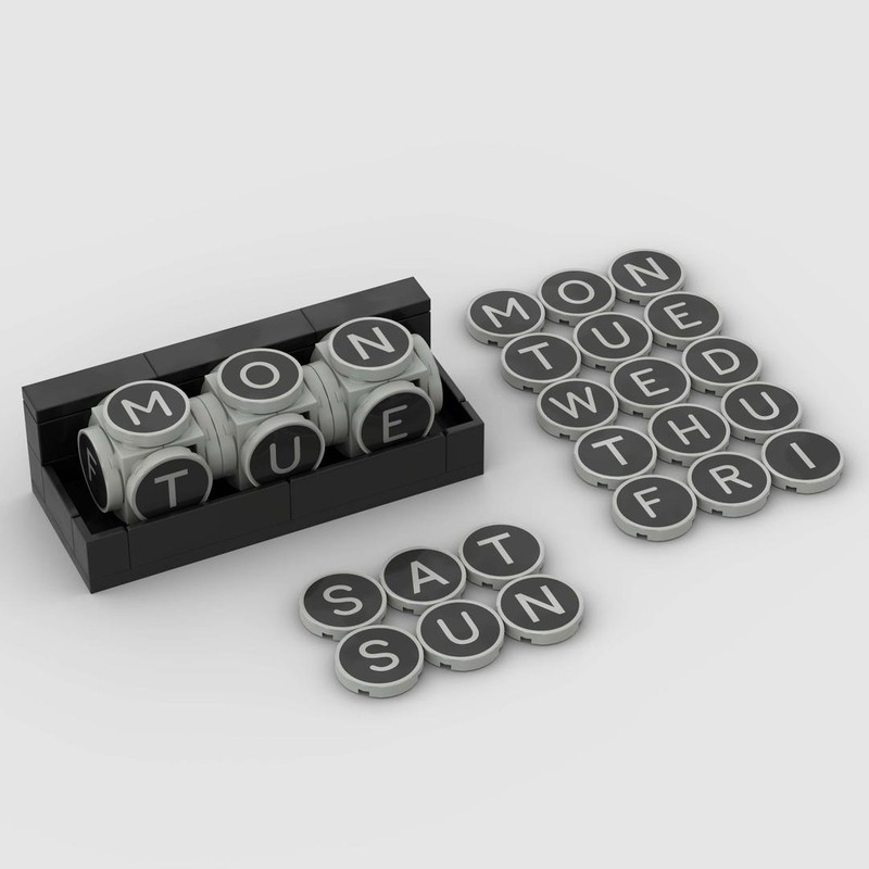 Lego 3 Weekday Cubes