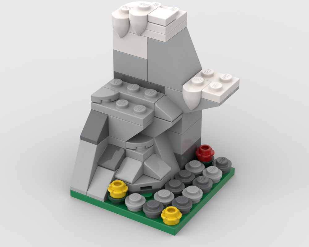 Lego Minifigure Display/ Diorama Mountain