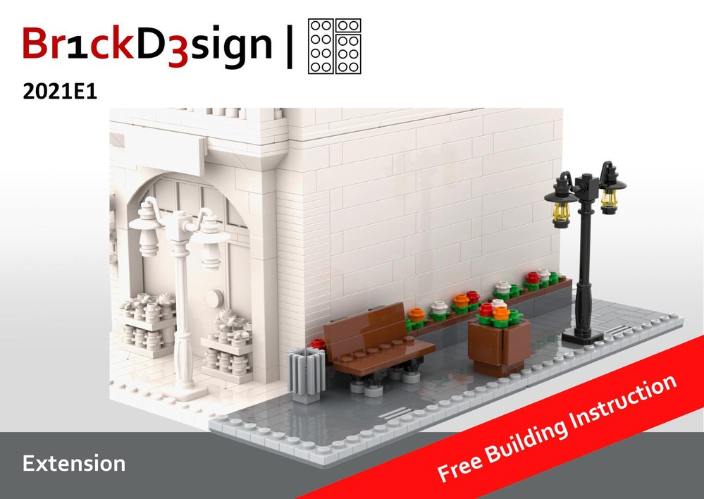Lego Corner Extension 1 (Bench)