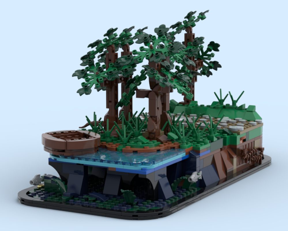 Lego Smeagol and Deagol Isildur Falls Upgrade