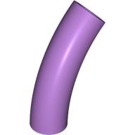 Lego Brick Round 1 x 1 D. Tube with 45° Elbow and Axle Holes (Crossholes) at Each End / Medium Lavender