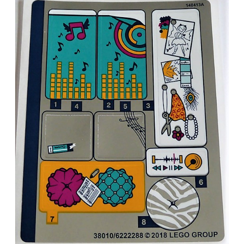 Lego Sticker Sheet for Set 41341-1