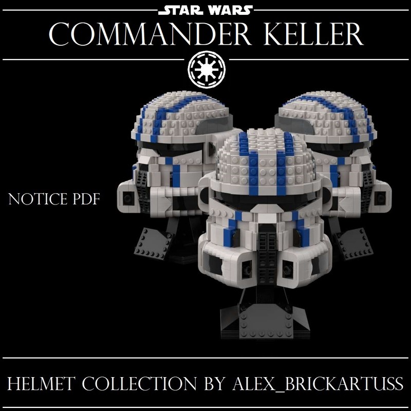 Lego Helmet Commander Keller