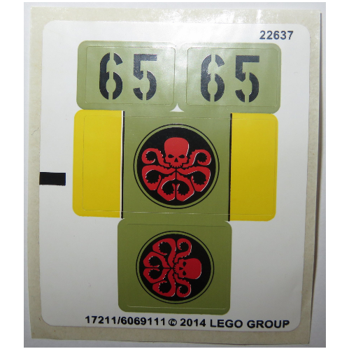Lego Sticker Sheet for Set 76017-1