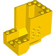 Lego Brick Special 4 x 6 x 4 with 2 x 2 Studs on both Sides (4+ Cockpit) / Yellow