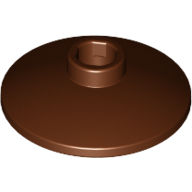 Lego Dish 2 x 2 Inverted [Radar] / Reddish Brown