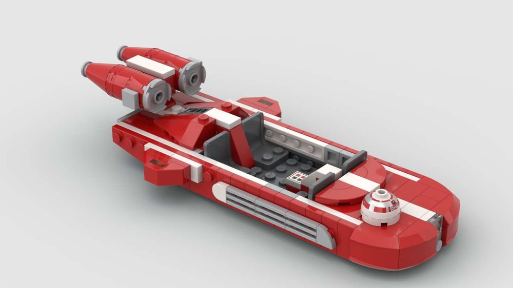 Lego Mandalorian landspeeder R-unit astromech pilot