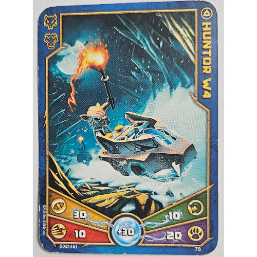 Lego Trading Card, Legends of Chima Deck #1: 76 [Huntor W4] / [No Color/Any Color]