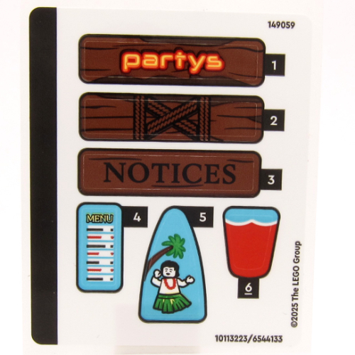 Lego Sticker Sheet for Set 75636-1 / [No Color/Any Color]