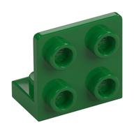Lego Bracket 1 x 2 - 2 x 2 Inverted / Green