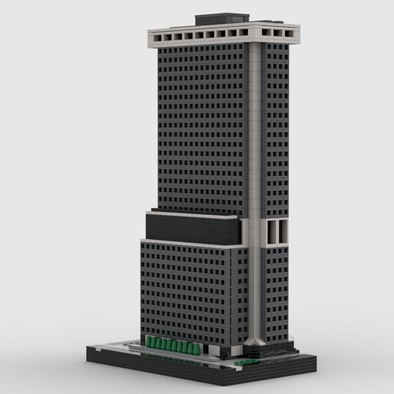 Lego One New York Plaza at 1/650th Scale