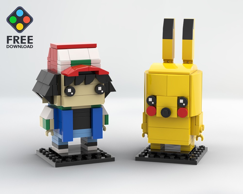 Lego Ash & Pikachu Pokémon Brickheadz