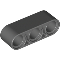 Lego Technic Beam 1 x 3 Thick / Dark Bluish Gray