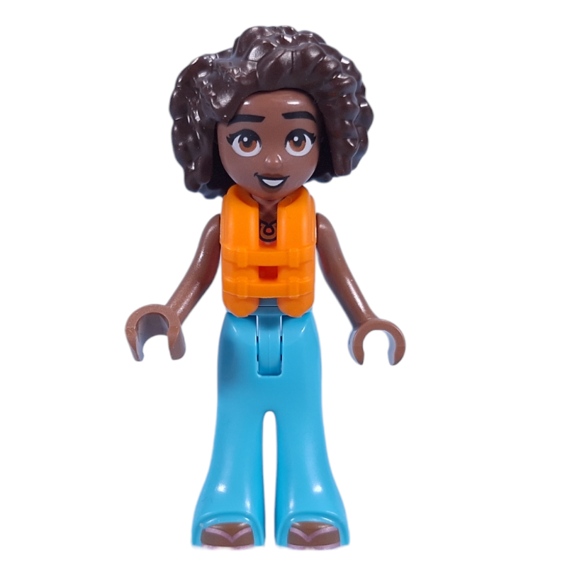 Lego Aliya - Coral Top, Medium Azure Pants, Life Jacket