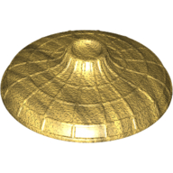 Lego Hat Conical Asian with Raised Center / Pearl Gold