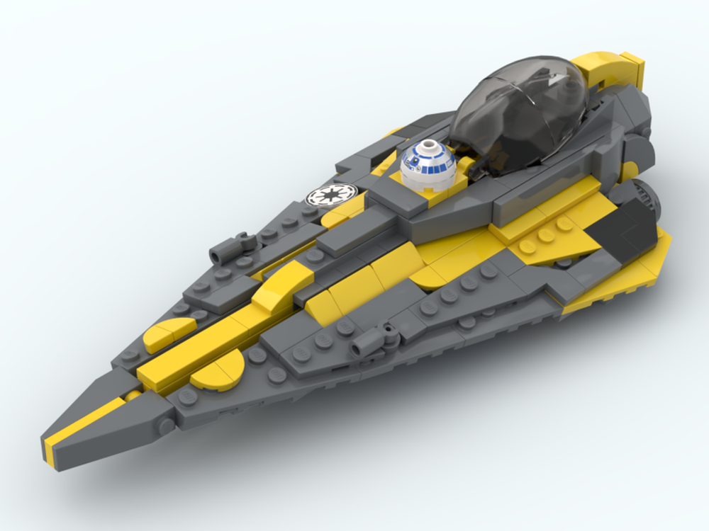 Lego Minifigure Scale Delta 7 (Anakin)