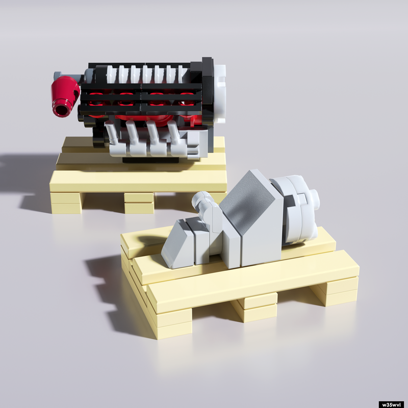 Lego Engine V8 6.2L HEMI (1:24 scale)