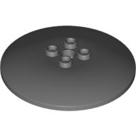 Lego Dish 6 x 6 Inverted (Radar) with Hollow Studs / Dark Bluish Gray