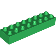 Lego Duplo Brick 2 x 8 / Green
