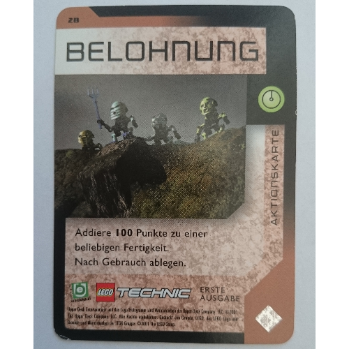 Lego Trading Card, Bionicle Game: QftM - 28 Game Action - Reward / [No Color/Any Color]