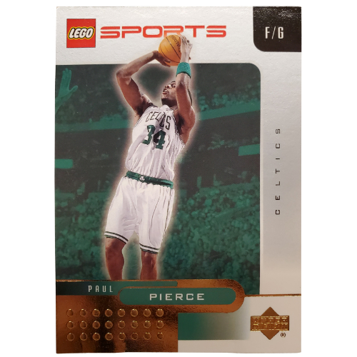 Lego Trading Card, NBA: Paul Pierce, Boston Celtics #34 (Gold Leaf) / [No Color/Any Color]
