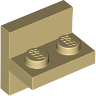 Lego Bracket 2 x 2 with 1 x 2 Vertical Studs / Tan