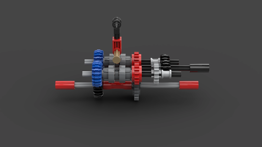 Lego Centered heavy-duty manual 4-speed gearbox - Rear input