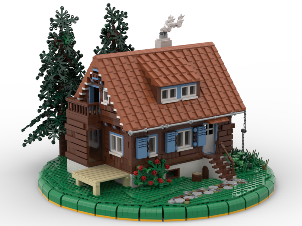 Lego Cozy Cabin Diorama