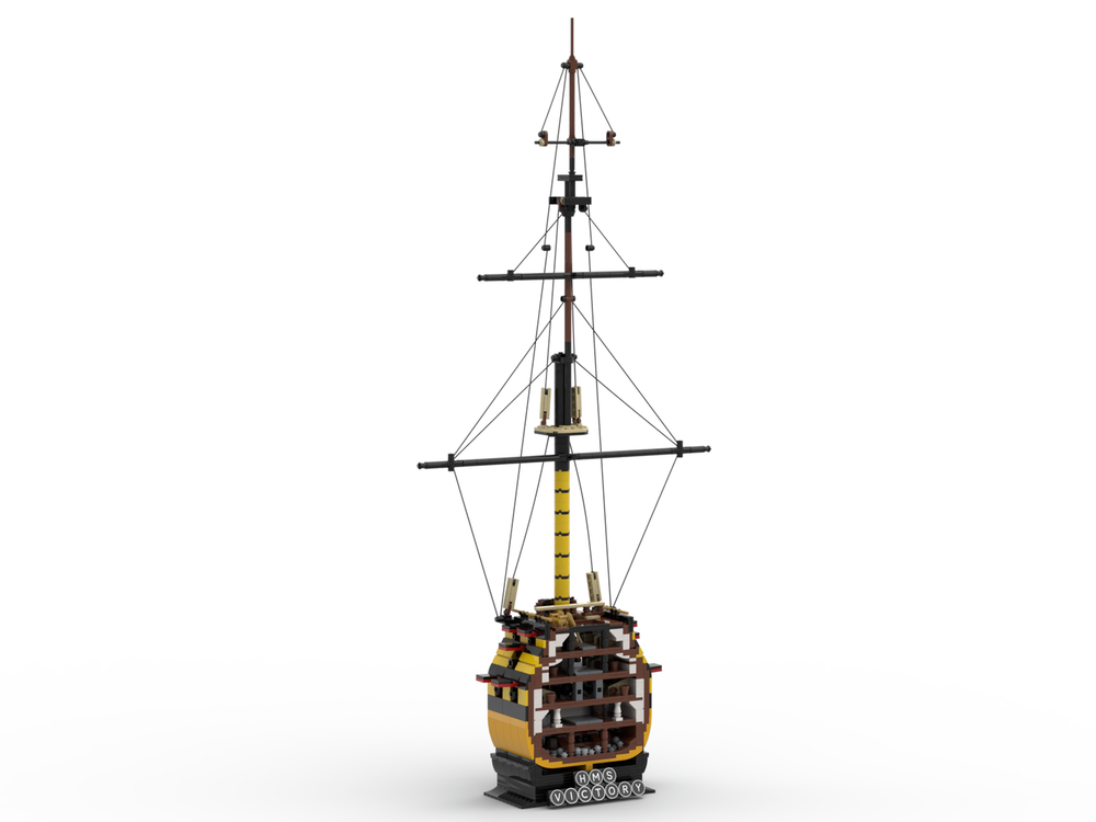 Lego HMS Victory Cross Section Model