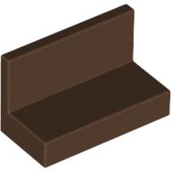 Lego Panel 1 x 2 x 1 [Square Corners] / Brown