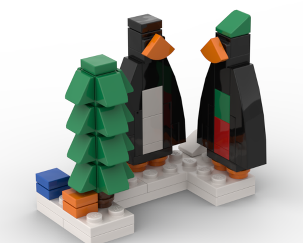 Lego Christmas penguins