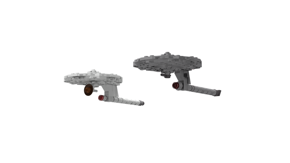 Lego Saladin-Class Starship and Hermes-Class Starship USS Archer