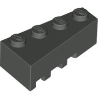 Lego Brick Wedged, Angled 4 x 2 Right / Dark Gray
