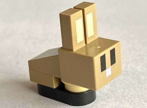 Lego Minecraft Bunny / Rabbit Baby, Dark Tan - Brick Built