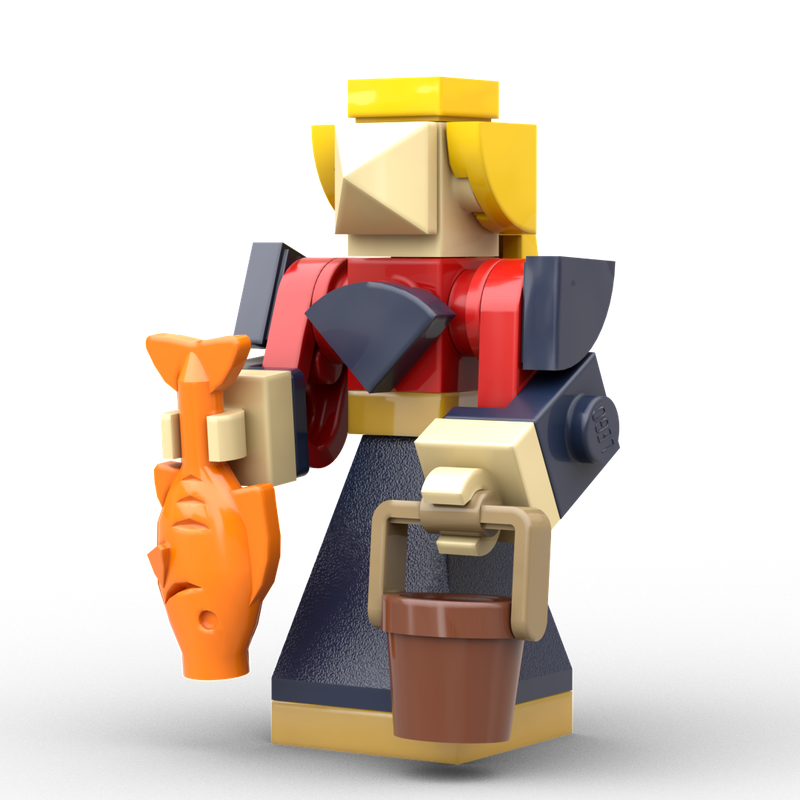 Lego Medieval farmer's wife