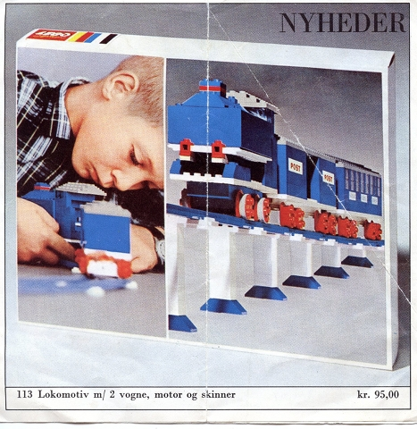 Lego 1966 Medium Train Danish (3136-Da)