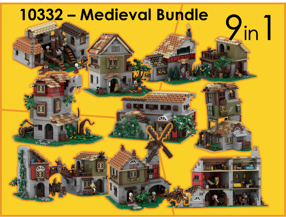 Lego 10332 - 9in1 Medieval Builinding Bundle