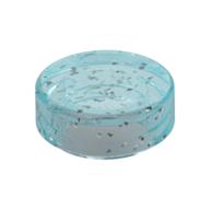 Lego Tile Round 1 x 1 / Glitter Trans-Light Blue