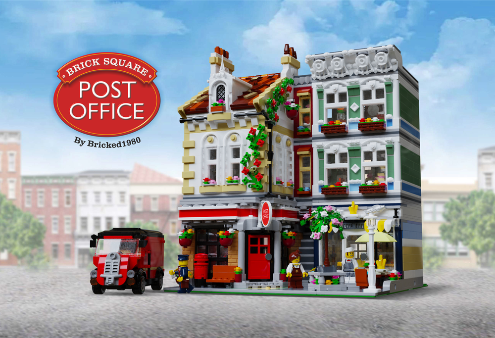 Lego Brick Square Post Office