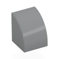 Lego Brick Curved 1 x 1 / Light Bluish Gray