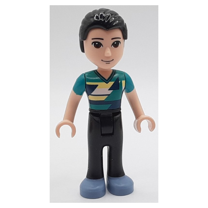 Lego Robert - Dark Turquoise Top, Black Pants