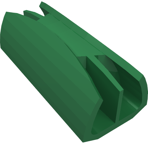 Lego Grille 1 x 4 [Two Pins] / Green
