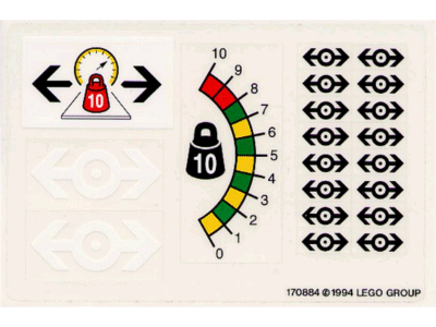 Lego Sticker Sheet for Set 4565-1