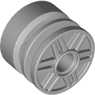 Lego Wheel 18 x 14 with Pin Hole, Fake Bolts and Shallow Spokes / Light Bluish Gray
