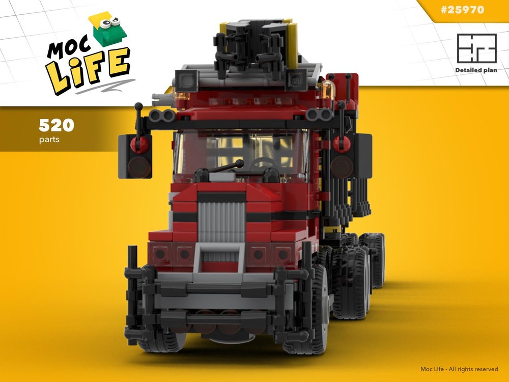 Lego Mack log with trailer