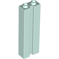 Lego Brick Special 1 x 2 x 5 with Groove / Light Aqua