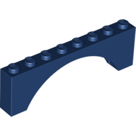 Lego Brick Arch 1 x 8 x 2 / Dark Blue